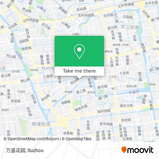 万盛花园 map