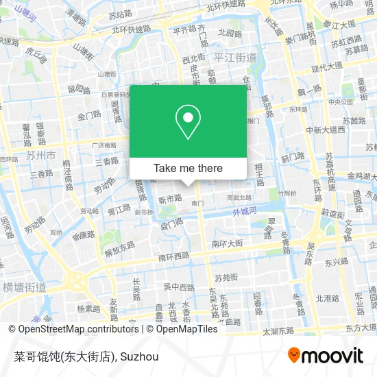 菜哥馄饨(东大街店) map