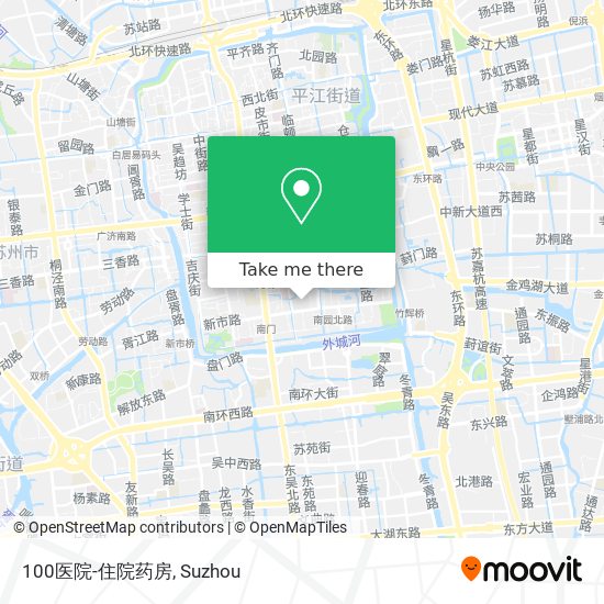 100医院-住院药房 map