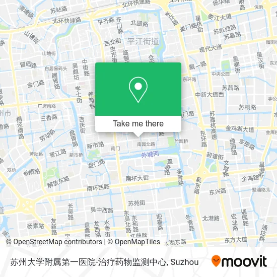 苏州大学附属第一医院-治疗药物监测中心 map