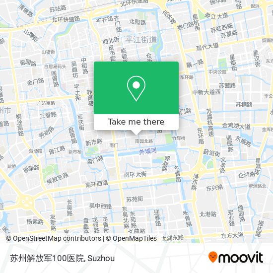 苏州解放军100医院 map