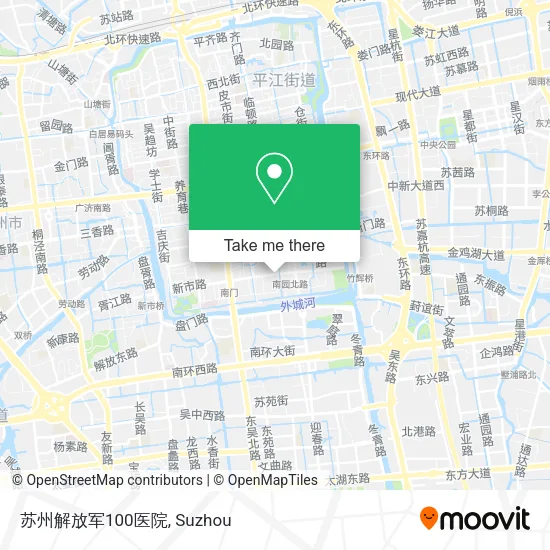 苏州解放军100医院 map