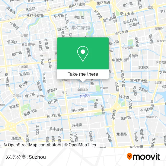 双塔公寓 map