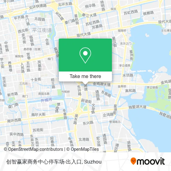 创智赢家商务中心停车场-出入口 map