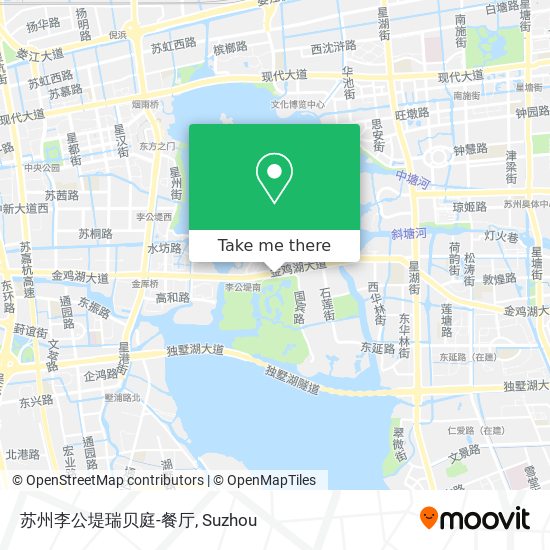 苏州李公堤瑞贝庭-餐厅 map