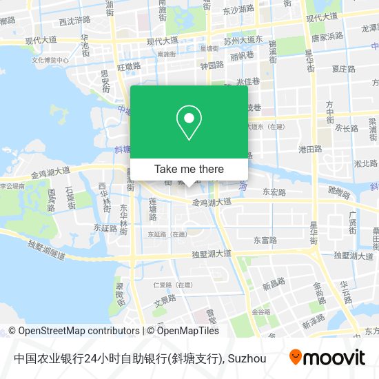 中国农业银行24小时自助银行(斜塘支行) map