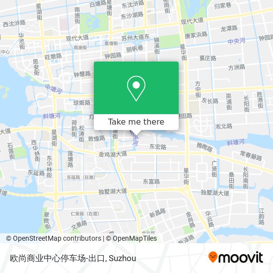 欧尚商业中心停车场-出口 map
