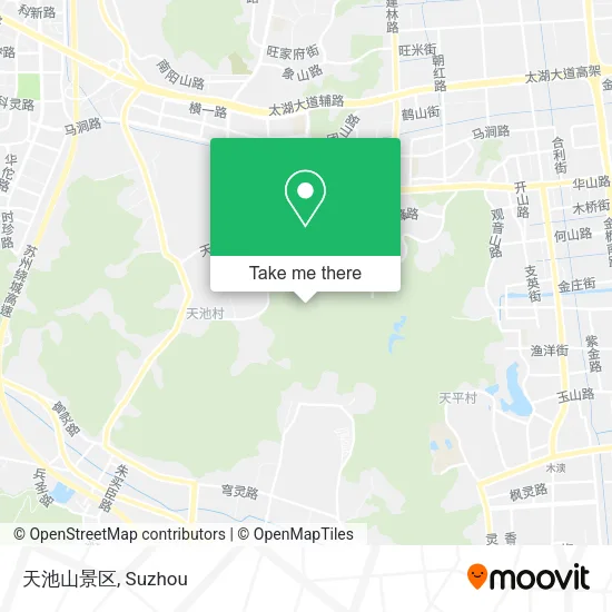 天池山景区 map