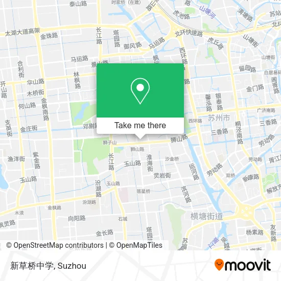 新草桥中学 map