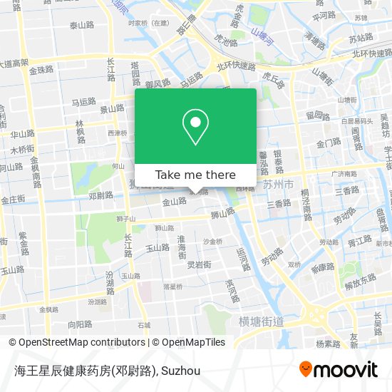 海王星辰健康药房(邓尉路) map