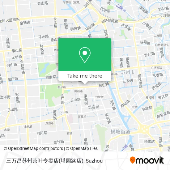 三万昌苏州茶叶专卖店(塔园路店) map