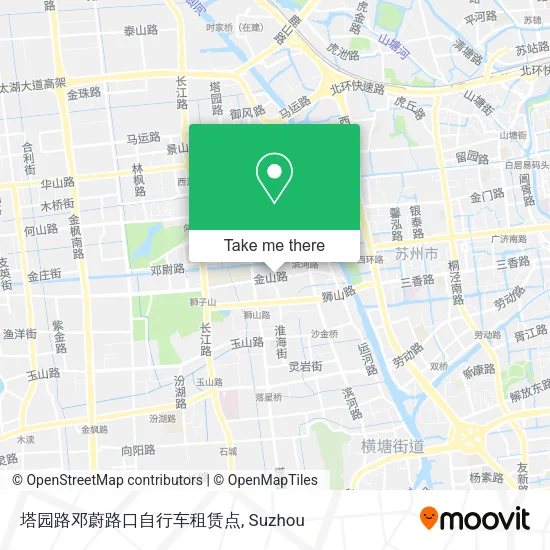 塔园路邓蔚路口自行车租赁点 map