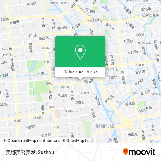 美娜美容美发 map
