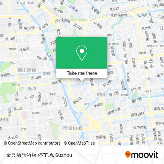 金典商旅酒店-停车场 map
