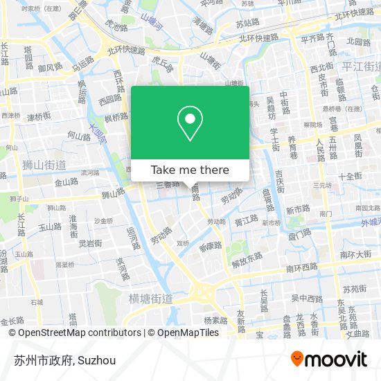 苏州市政府 map