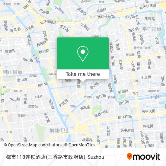 都市118连锁酒店(三香路市政府店) map