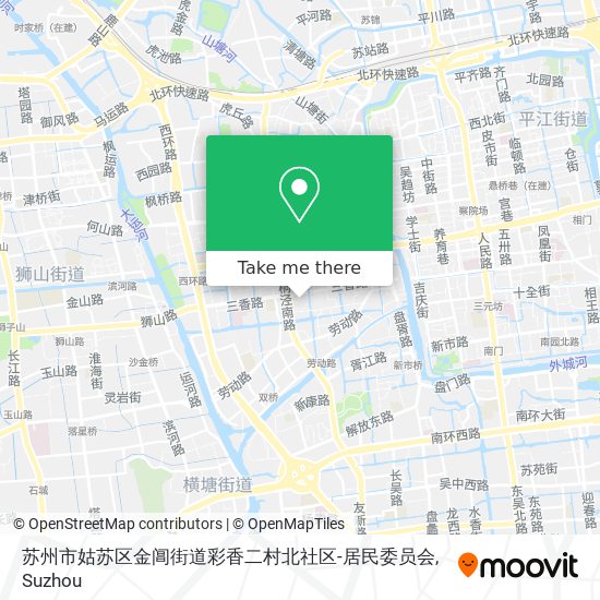 苏州市姑苏区金阊街道彩香二村北社区-居民委员会 map