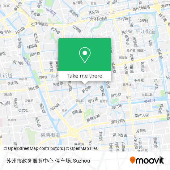 苏州市政务服务中心-停车场 map