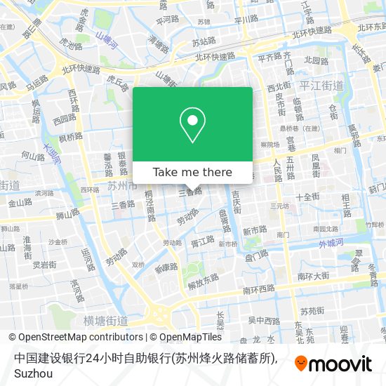 中国建设银行24小时自助银行(苏州烽火路储蓄所) map
