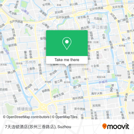 7天连锁酒店(苏州三香路店) map