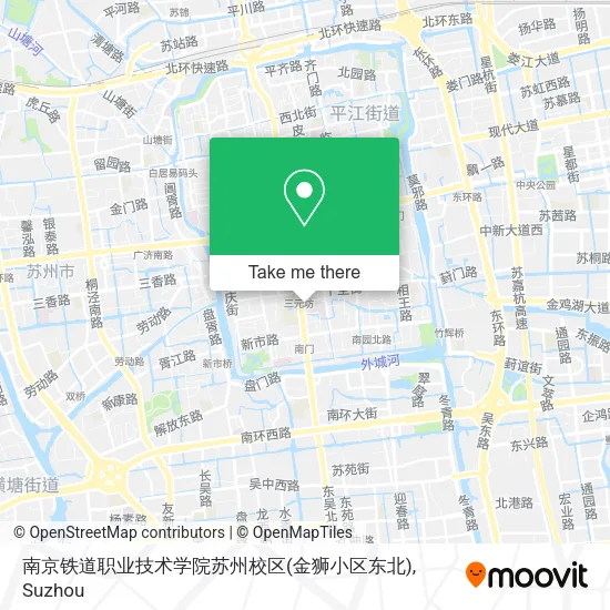 南京铁道职业技术学院苏州校区(金狮小区东北) map