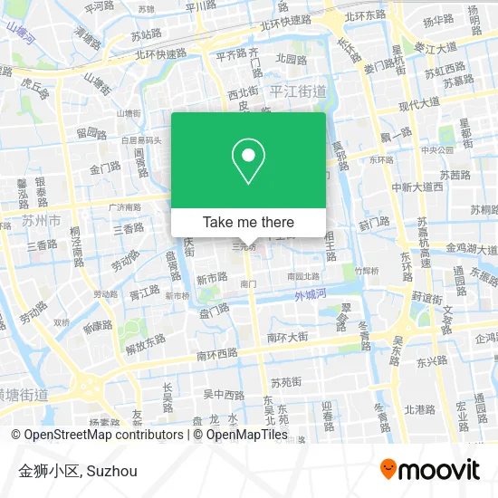 金狮小区 map