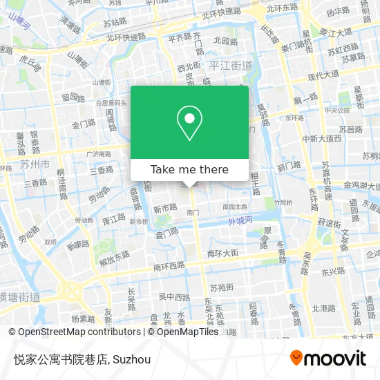 悦家公寓书院巷店 map