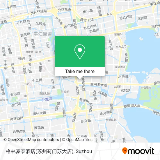 格林豪泰酒店(苏州葑门苏大店) map