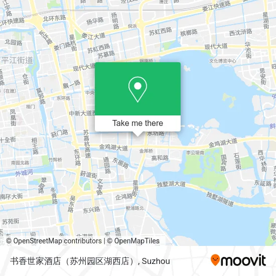 书香世家酒店（苏州园区湖西店） map
