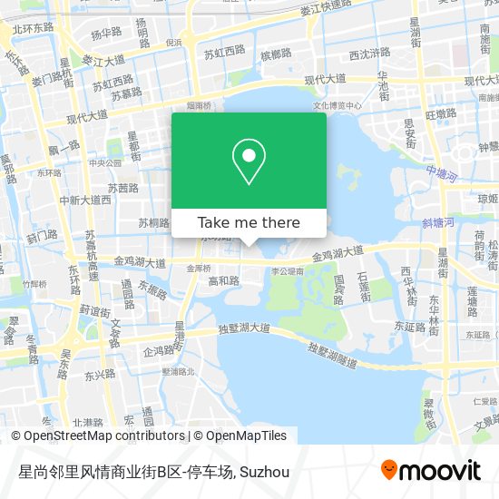 星尚邻里风情商业街B区-停车场 map