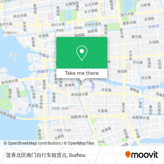 莲香北区南门自行车租赁点 map