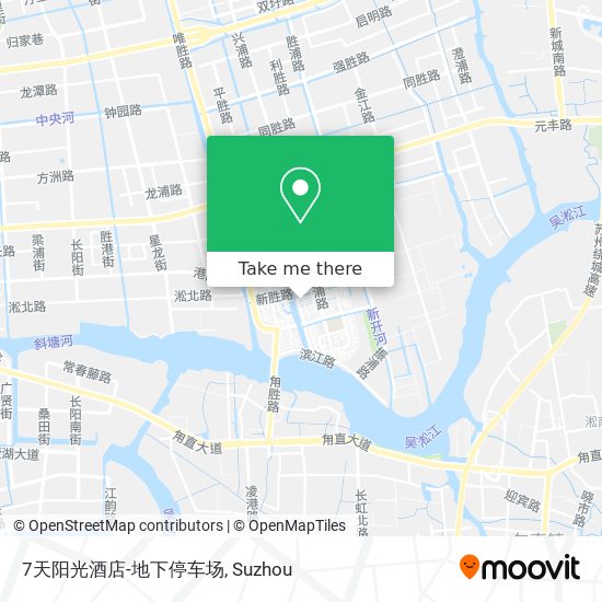 7天阳光酒店-地下停车场 map