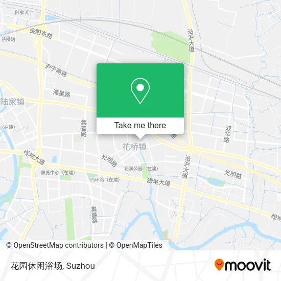 花园休闲浴场 map