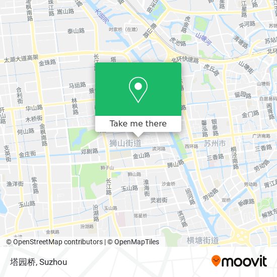 塔园桥 map