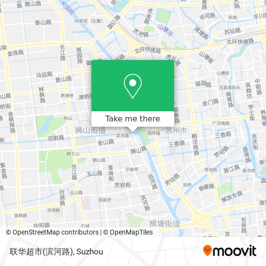 联华超市(滨河路) map