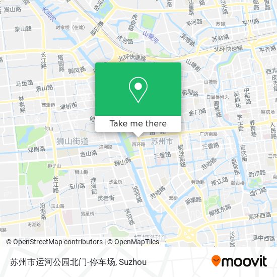苏州市运河公园北门-停车场 map