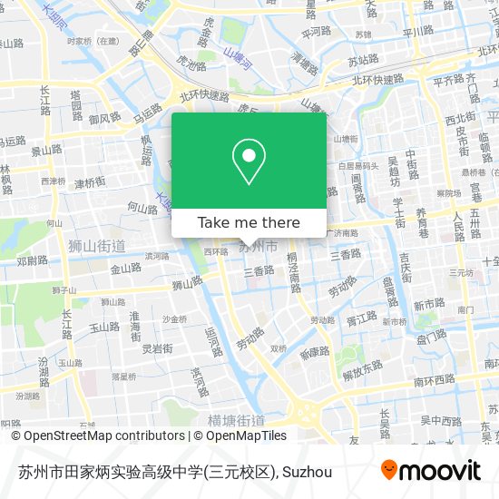 苏州市田家炳实验高级中学(三元校区) map
