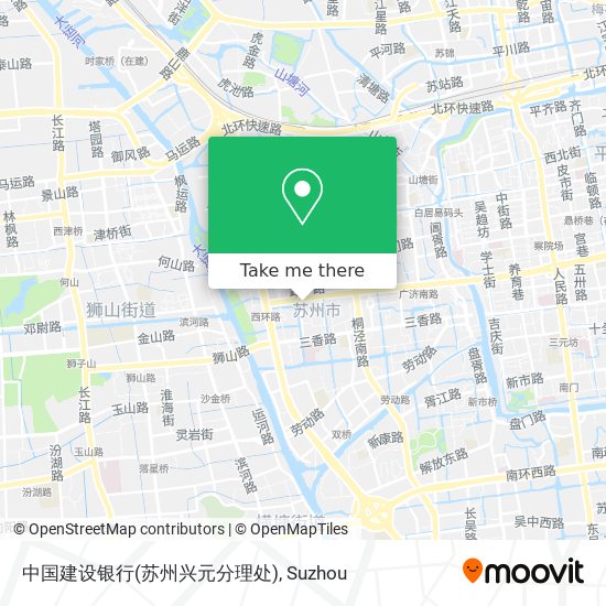 中国建设银行(苏州兴元分理处) map