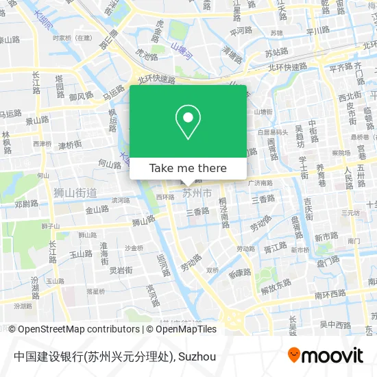 中国建设银行(苏州兴元分理处) map