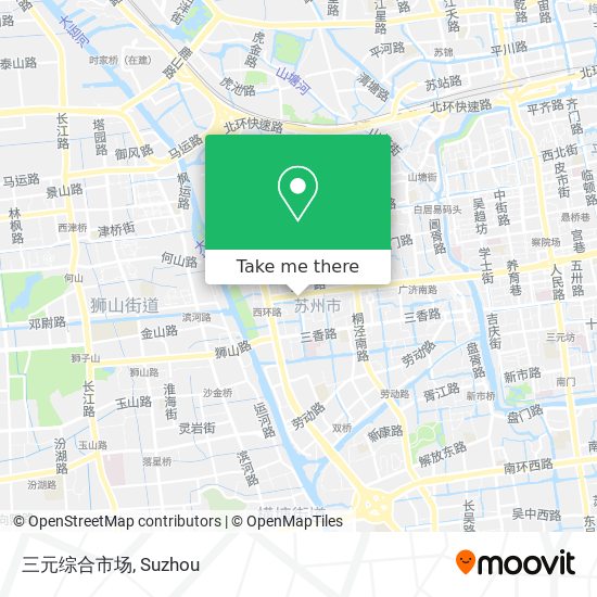 三元综合市场 map