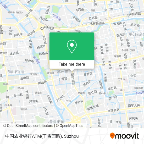 中国农业银行ATM(干将西路) map