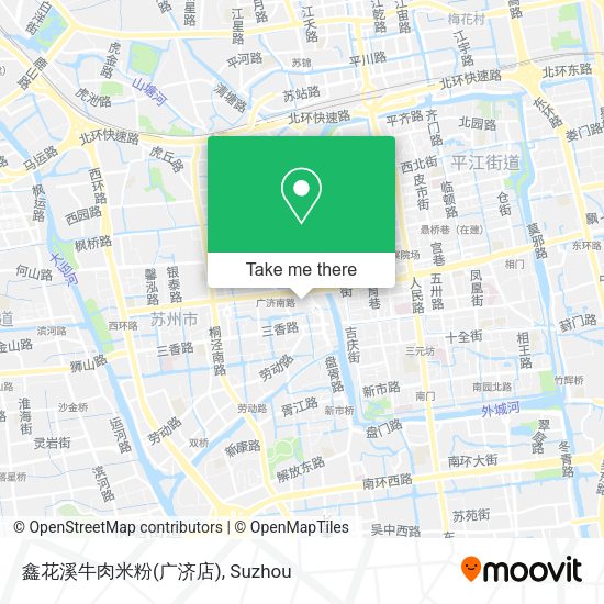 鑫花溪牛肉米粉(广济店) map