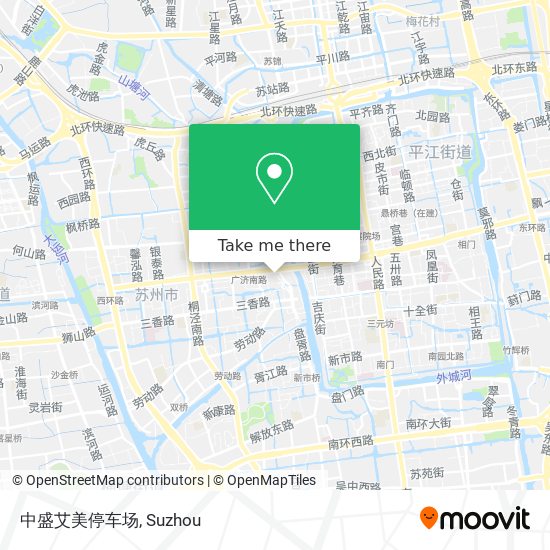 中盛艾美停车场 map