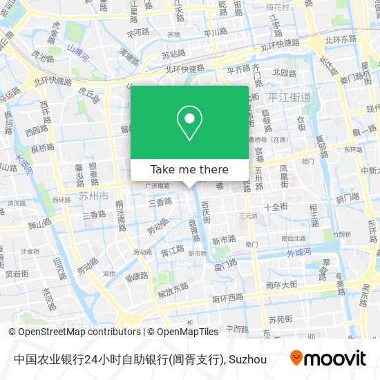 中国农业银行24小时自助银行(阊胥支行) map