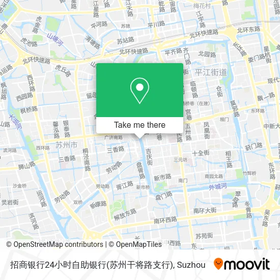 招商银行24小时自助银行(苏州干将路支行) map