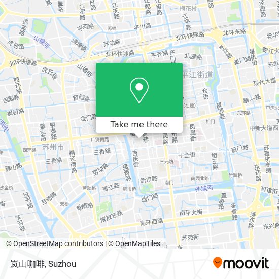 岚山咖啡 map