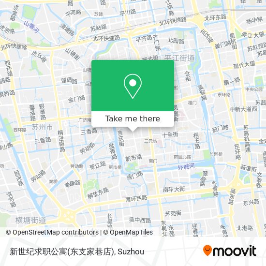 新世纪求职公寓(东支家巷店) map