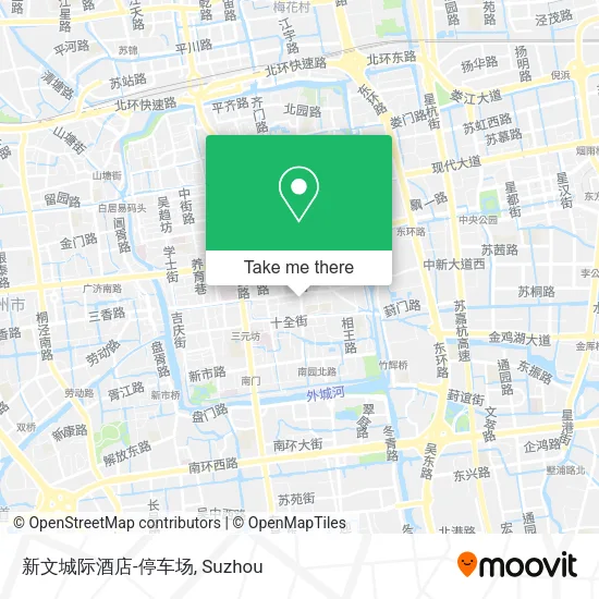 新文城际酒店-停车场 map