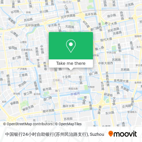 中国银行24小时自助银行(苏州民治路支行) map