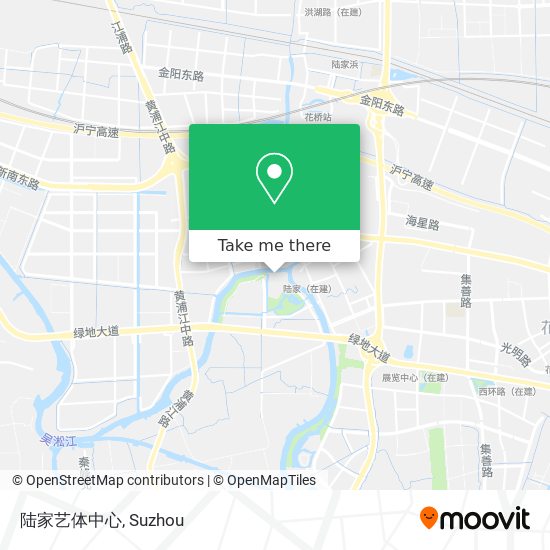 陆家艺体中心 map